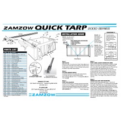 Zamzow Quick Tarp 2000 Series, External Mount Rear Arms Assemby
